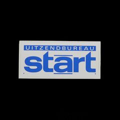 「UITZEND BUREAU START」ヴィンテージステッカー ヨーロッパ
