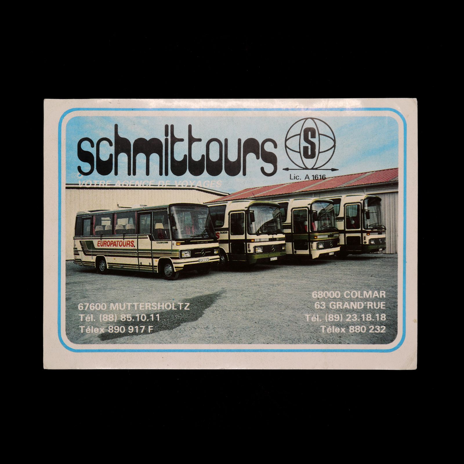 schmittours ヴィンテージステッカー フランス