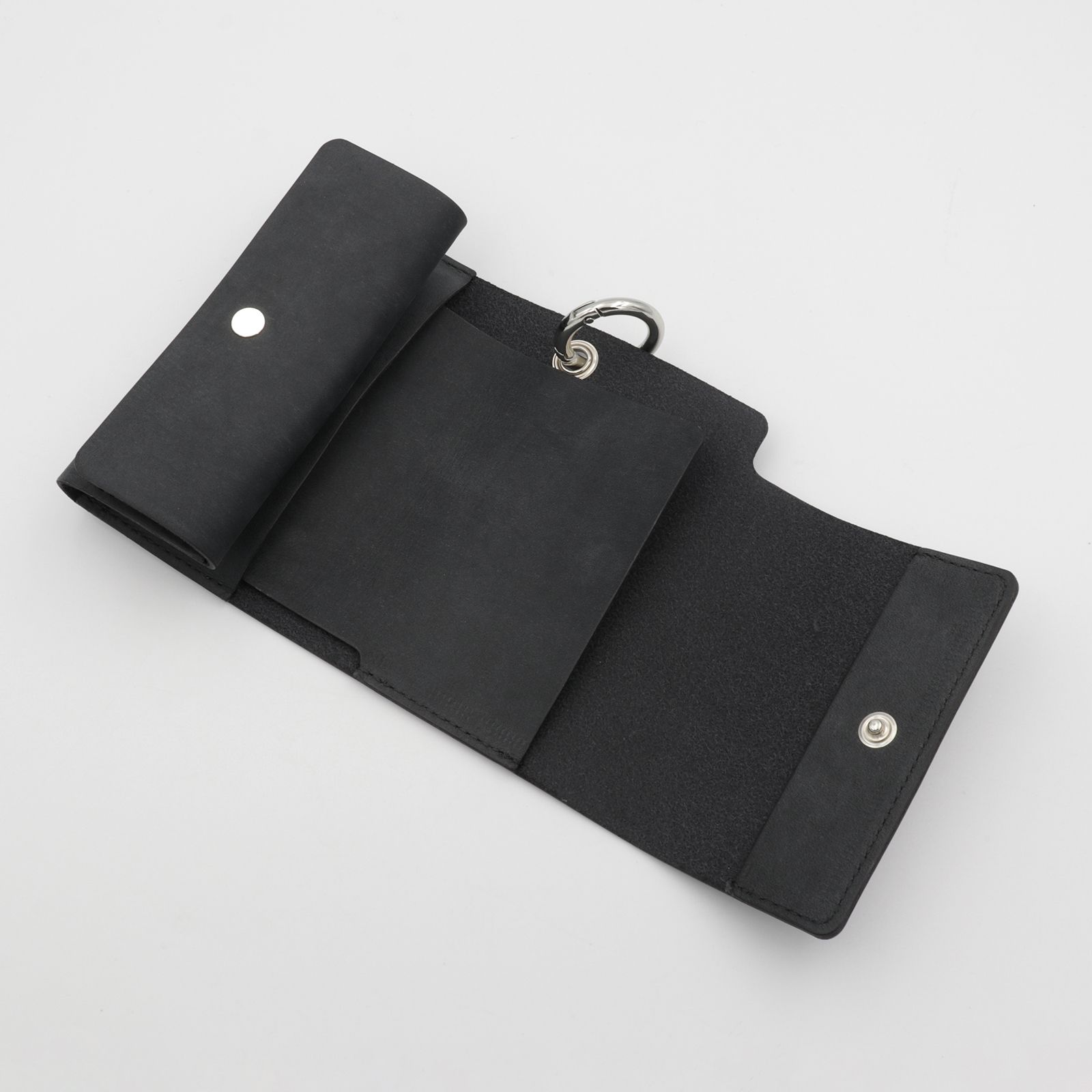 「単純化」三つ折り財布 銀スリ