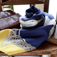 「シーガルホライゾン」ヴィンテージスカーフ GUCCI イタリア