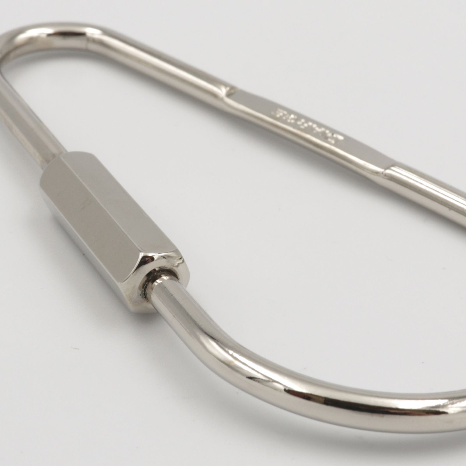 「DROP CARABINER KEYRING」キーリング シルバー
