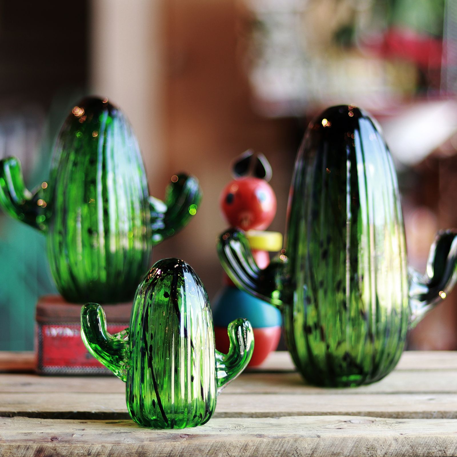 「CACTUS GLASS ORNAMENT Pillar」