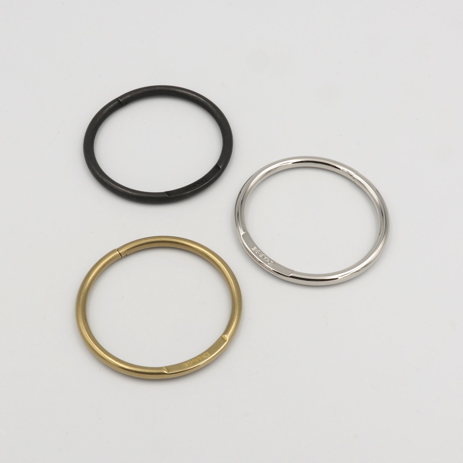 「ROUND KEYRING」キーリング ゴールド