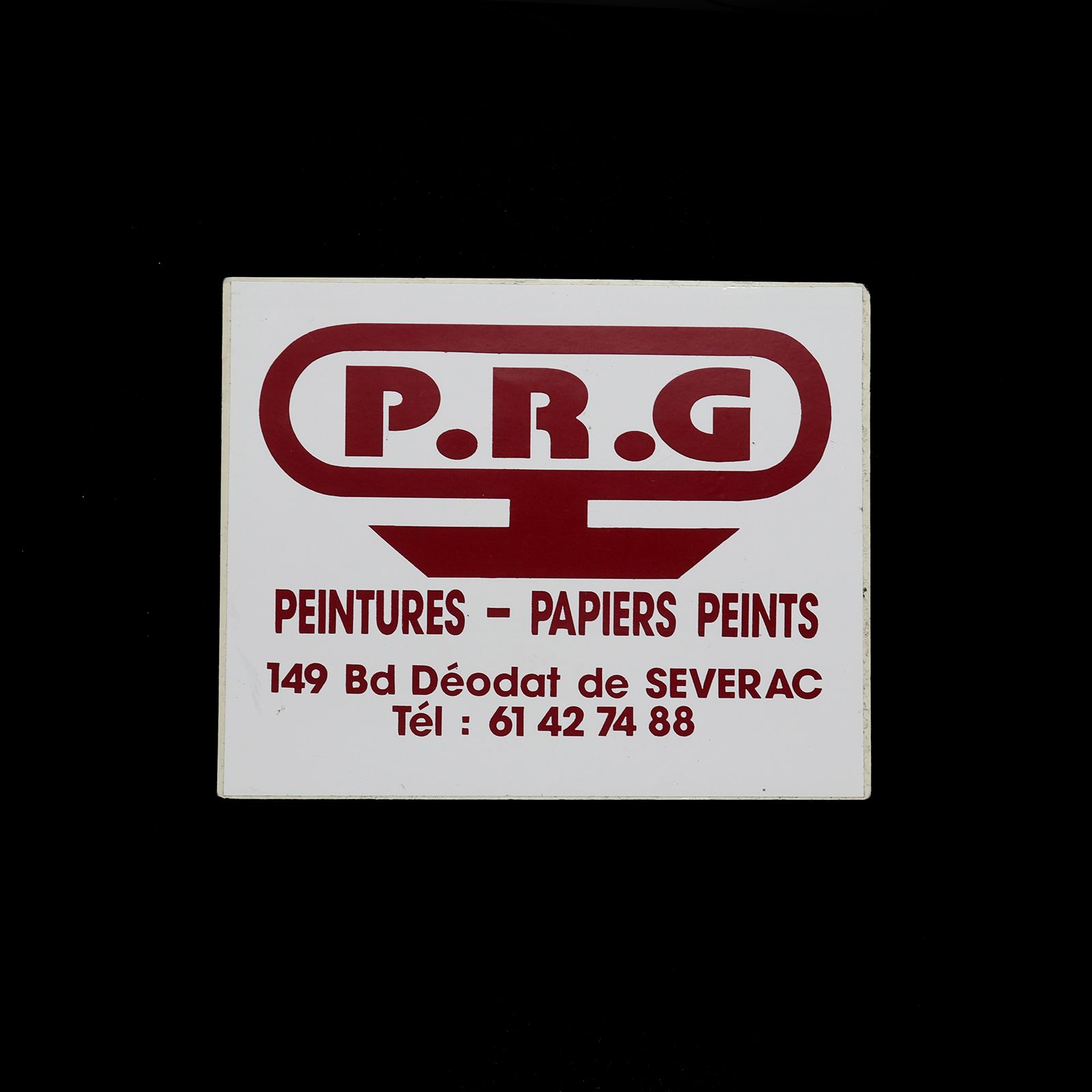 「P.R.G」ヴィンテージステッカー ヨーロッパ