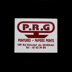 「P.R.G」ヴィンテージステッカー ヨーロッパ