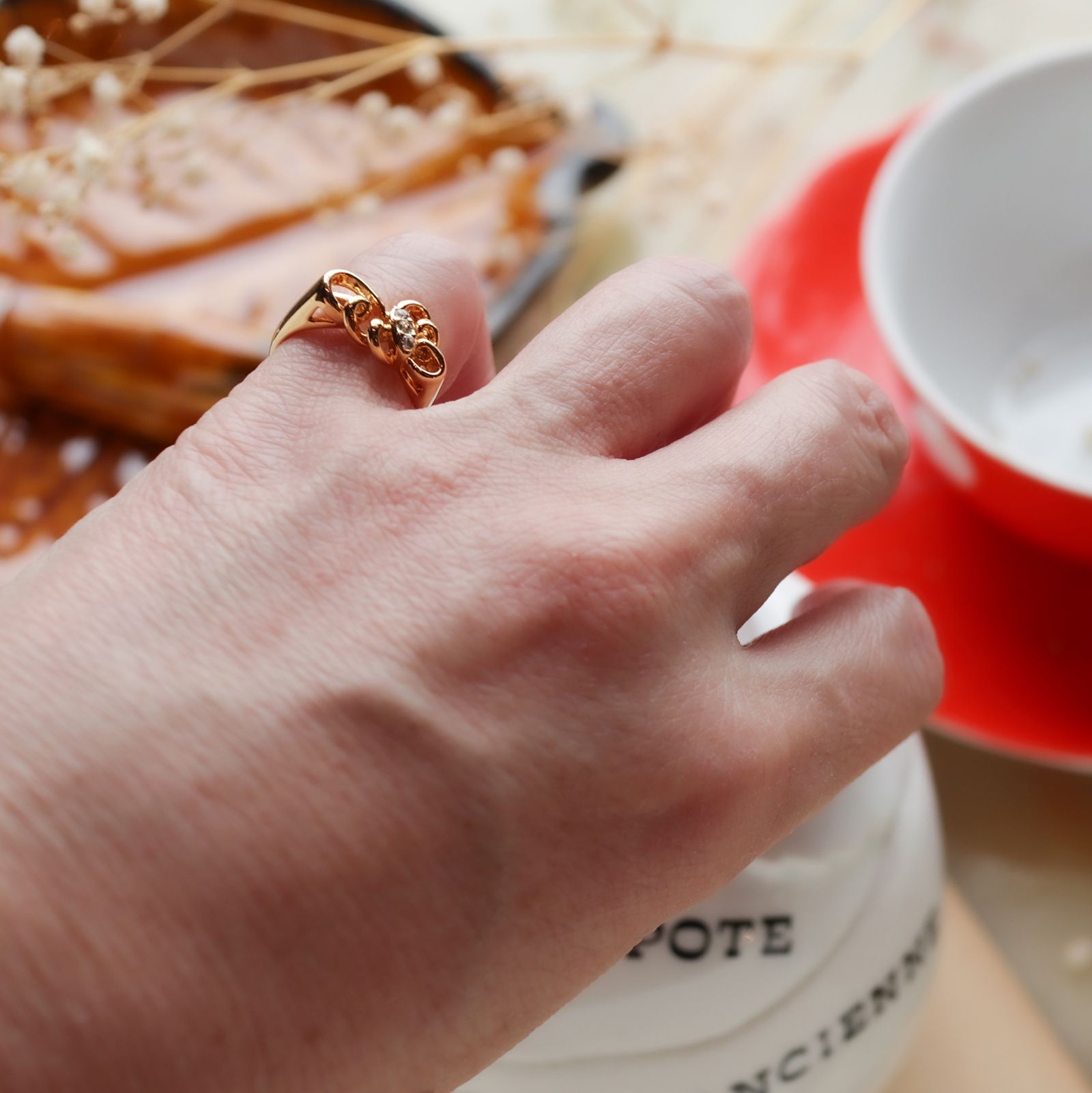 「バタフライ」デッドストックリング イギリス