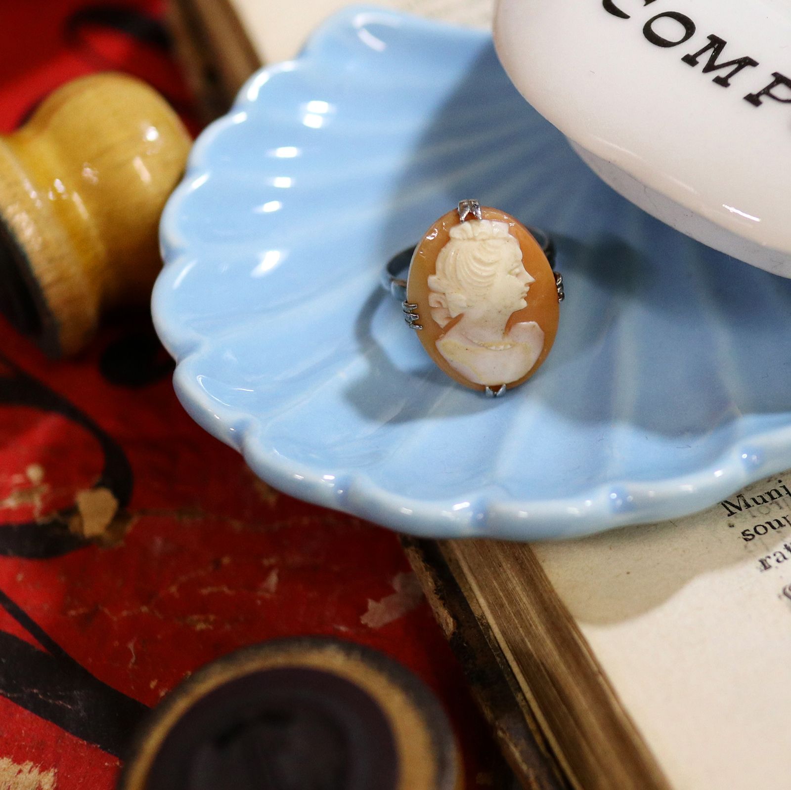 「シェルカメオ」リング イタリア