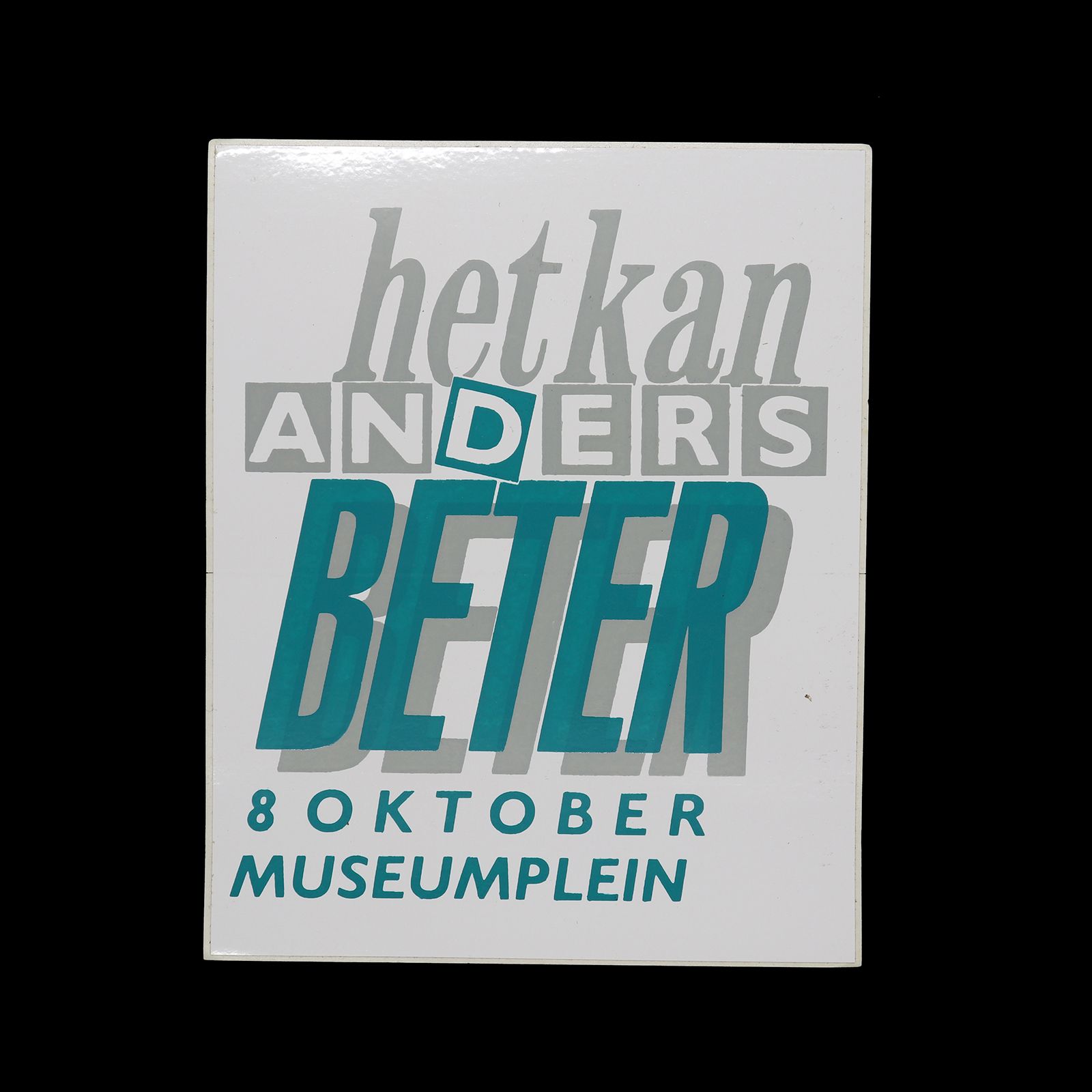 「het kan ANDERS BETER」ヴィンテージステッカー ヨーロッパ