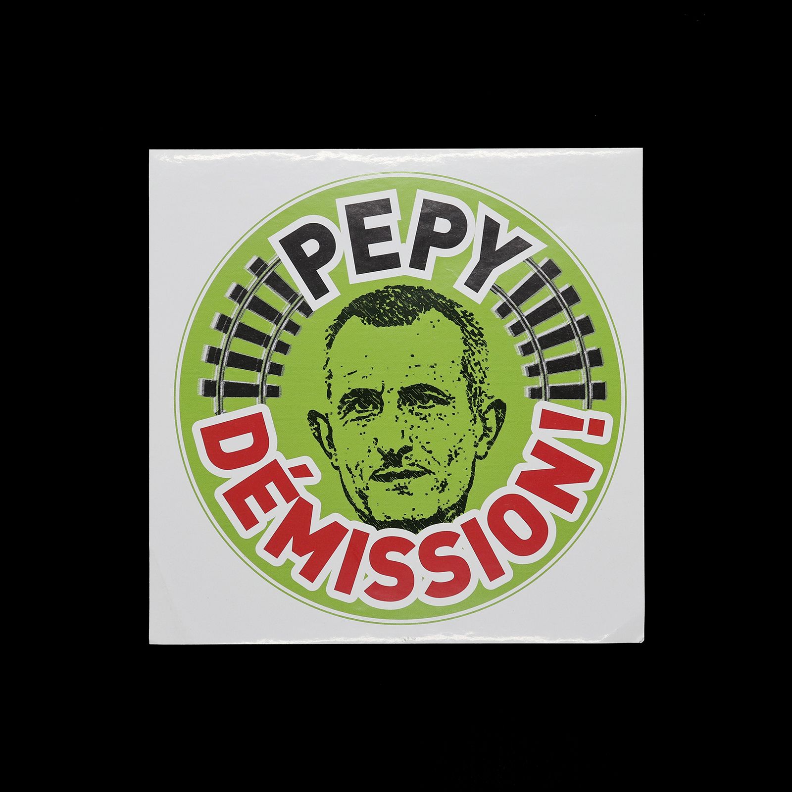 「PEPY DEMISSION」ヴィンテージステッカー ヨーロッパ