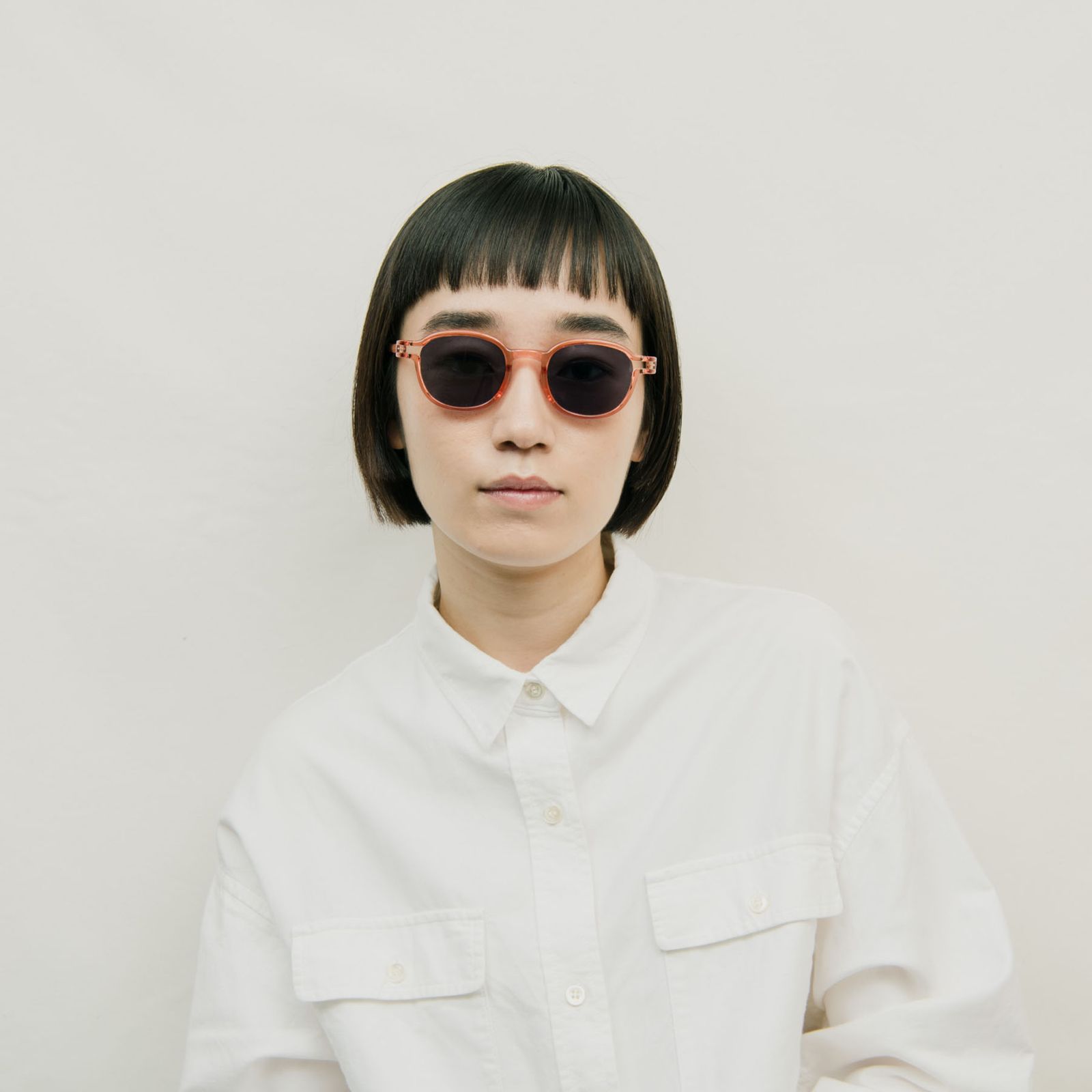 「HEIN」 POLYFONIA STUDIO Session "PIET HEIN EEK × Ciqi" Sunglasses PINK×Green Lens