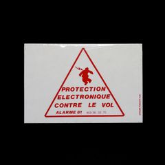 「PROTECTION ELECTRONIQUE」ヴィンテージステッカー ヨーロッパ