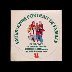 FAITES VOTRE PORTRAIT DE FAMILLE ヴィンテージステッカー フランス