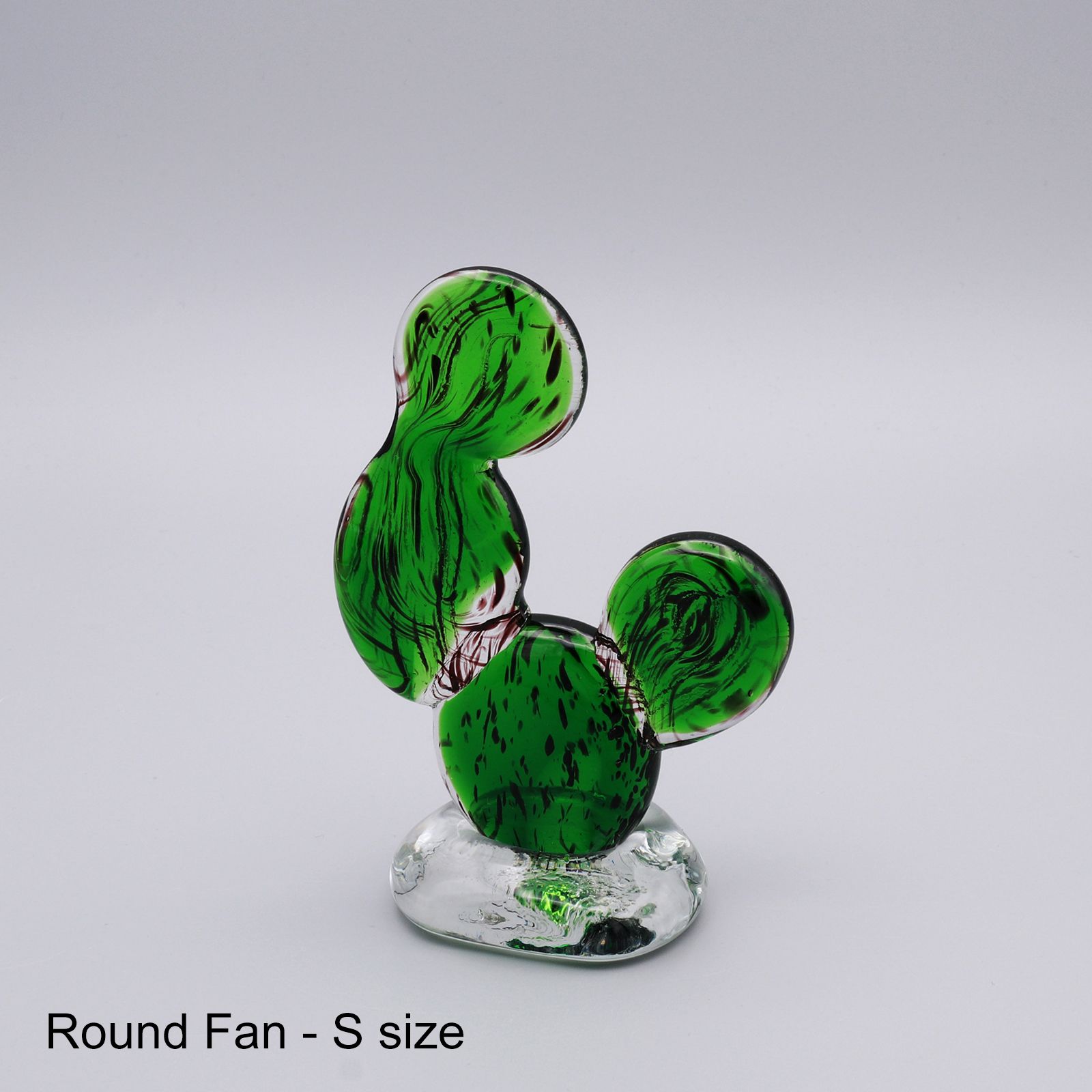 「CACTUS GLASS ORNAMENT / Round Fan」