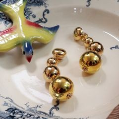 「トリプルゴールドラウンド」イヤリング