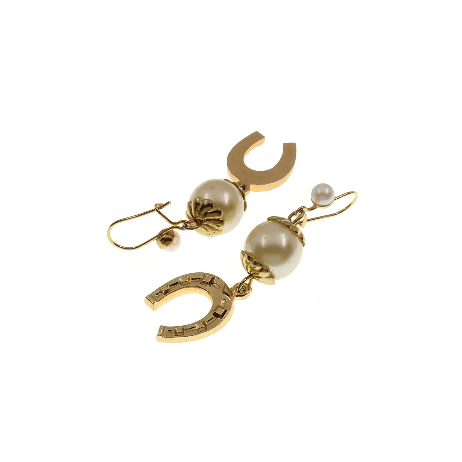 「パール＆ホースシュー」ピアス フランス