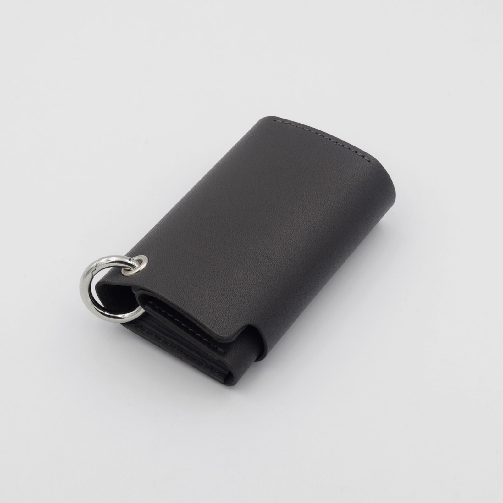 「単純化」三つ折り財布 ダークグレー