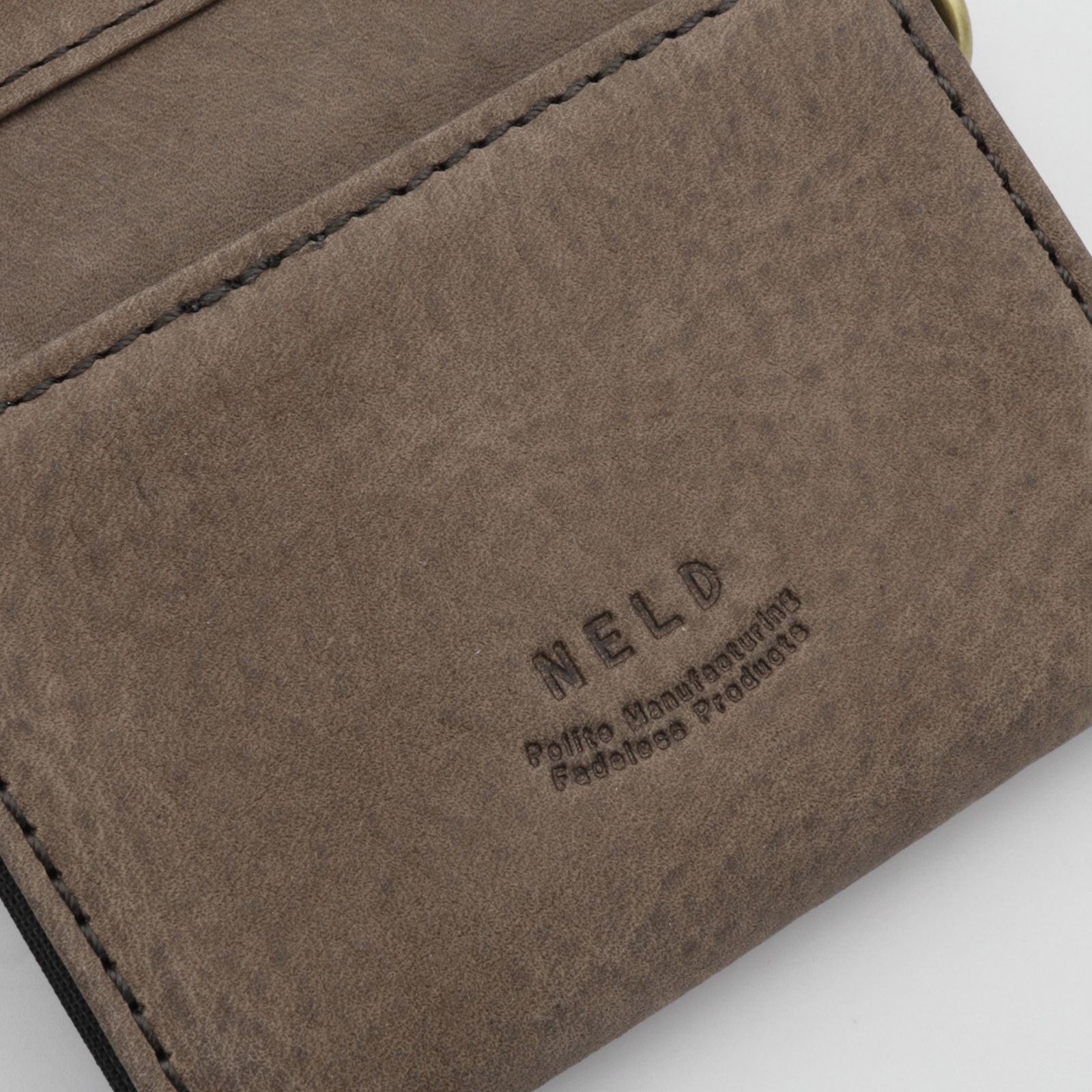 「PUFU」コンパクト財布 グレー