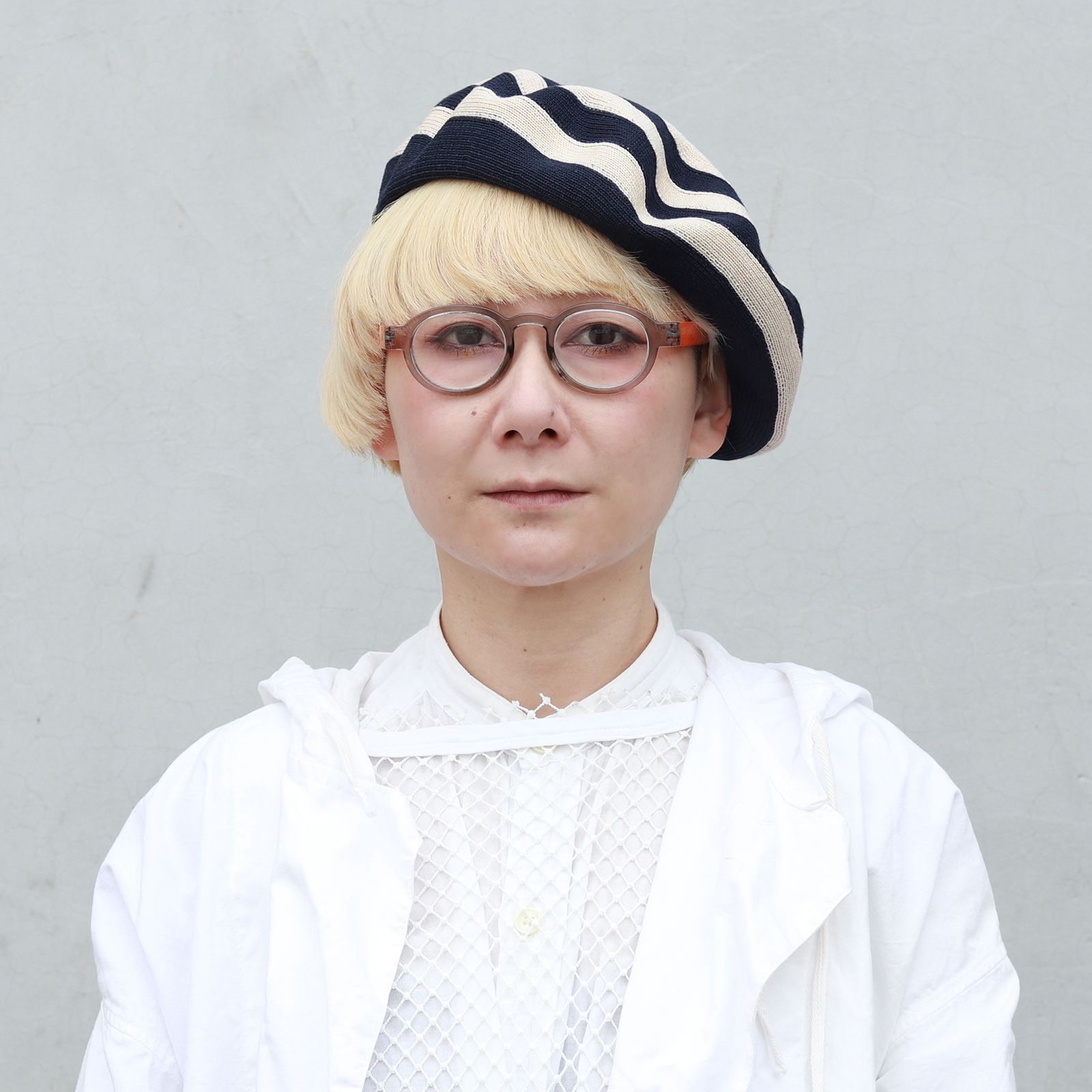「ACOTZ Corde/Blue」コットンバスクベレー