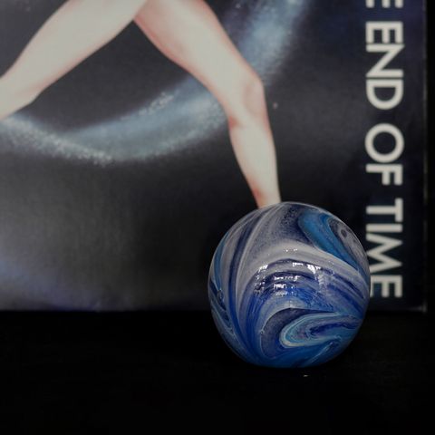 ABSTRACT GLASS BALL S Blue
