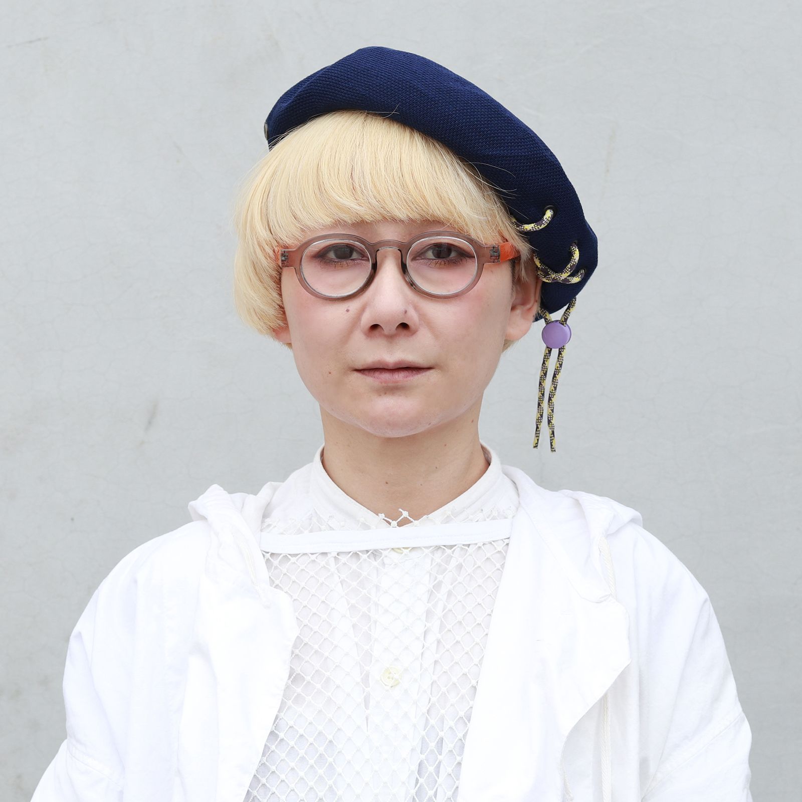 「ABBADIA BlueLaulhere」コットンバスクベレー