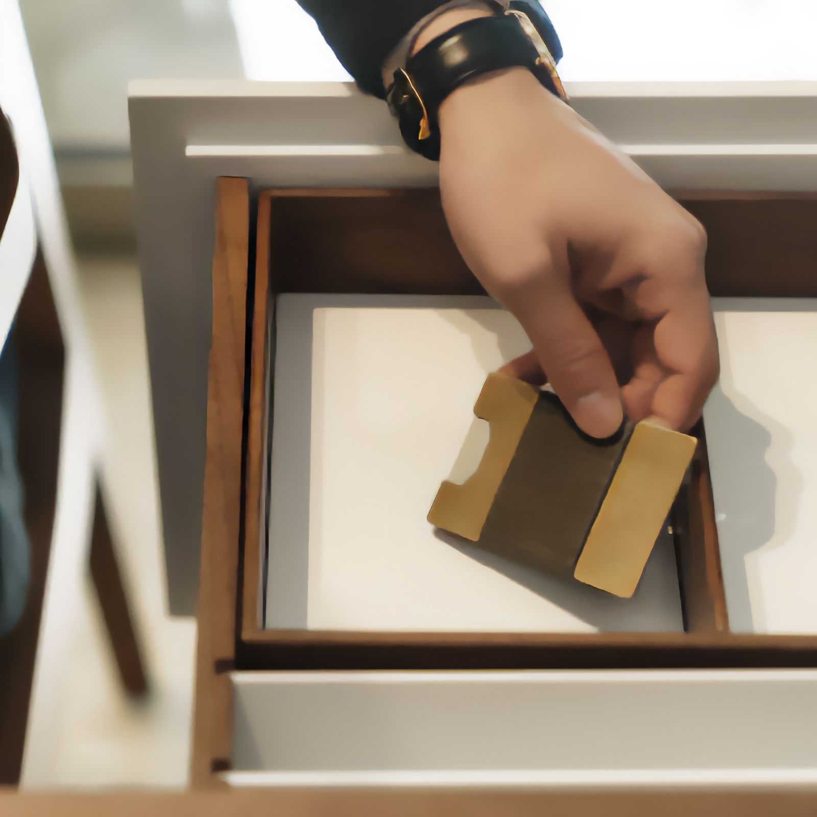 「METAL PLATE CARD HOLDER」カードケース シルバー