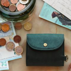 「PUFU」コンパクト財布 グリーン