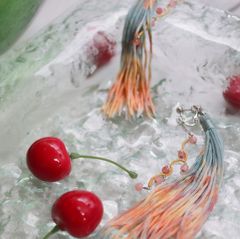 「Fete de l'eau TEO 水中花」イヤリング