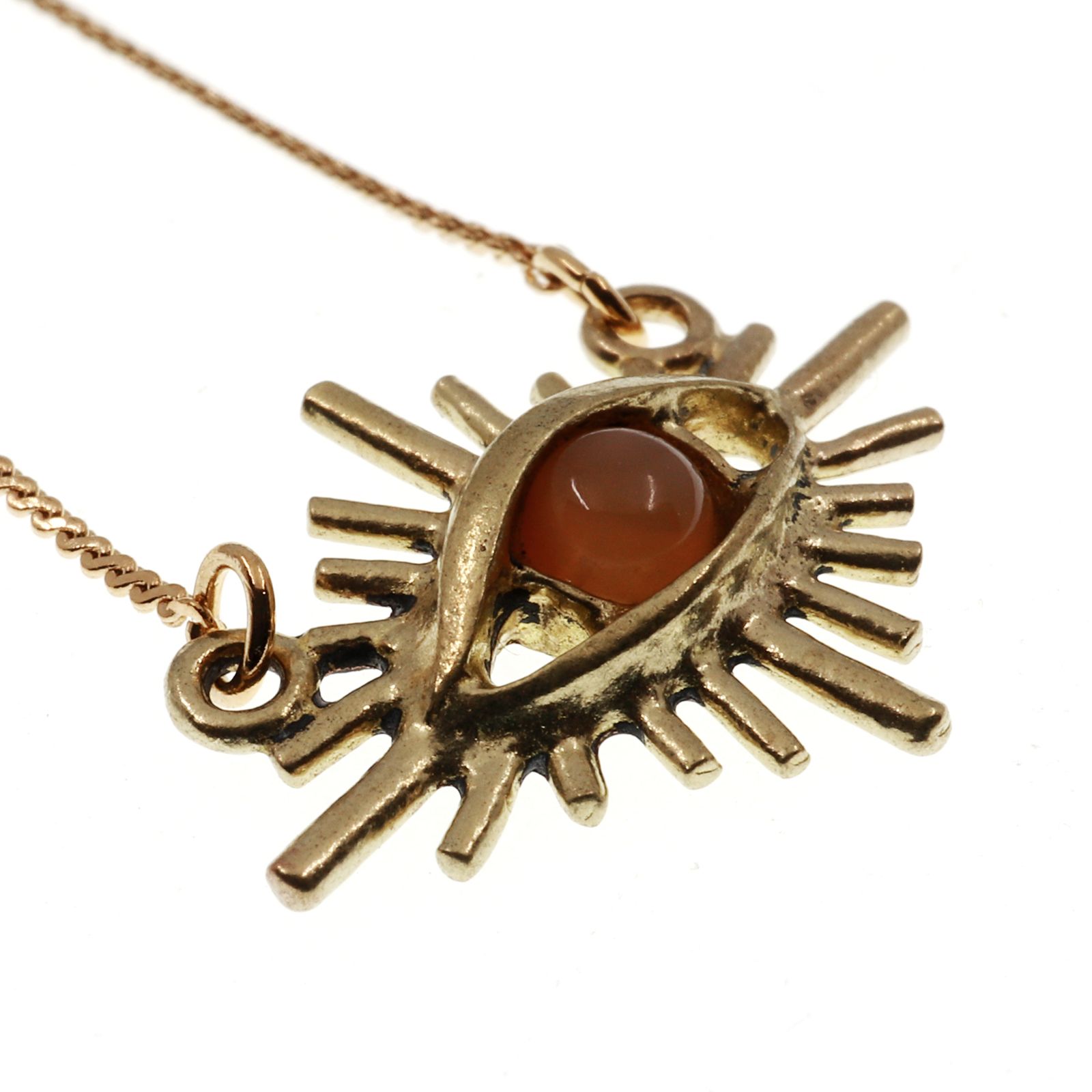 「Rock eye necklace」ネックレス アンバーアイ
