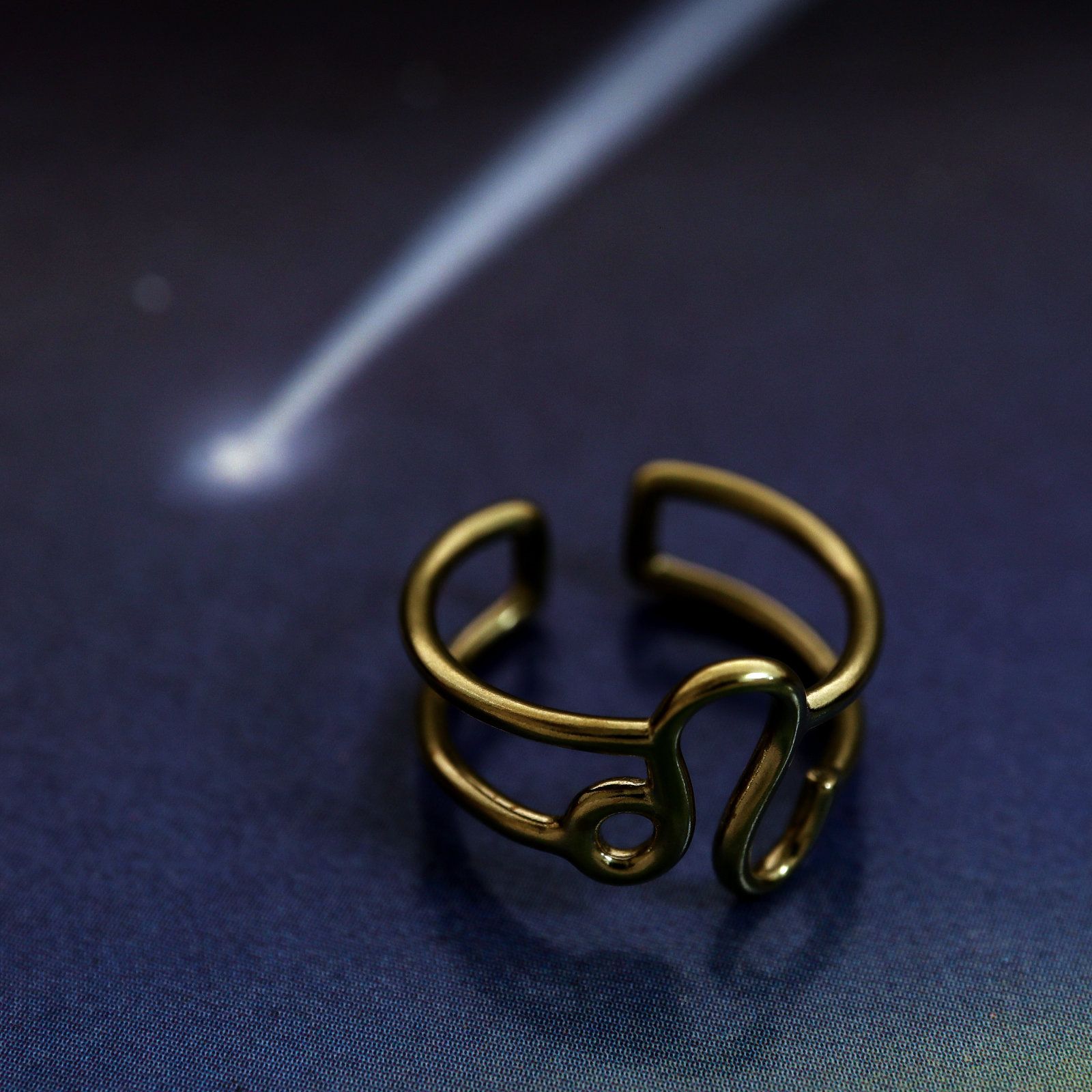 「horoscope ring Leo」リング しし座 ゴールド
