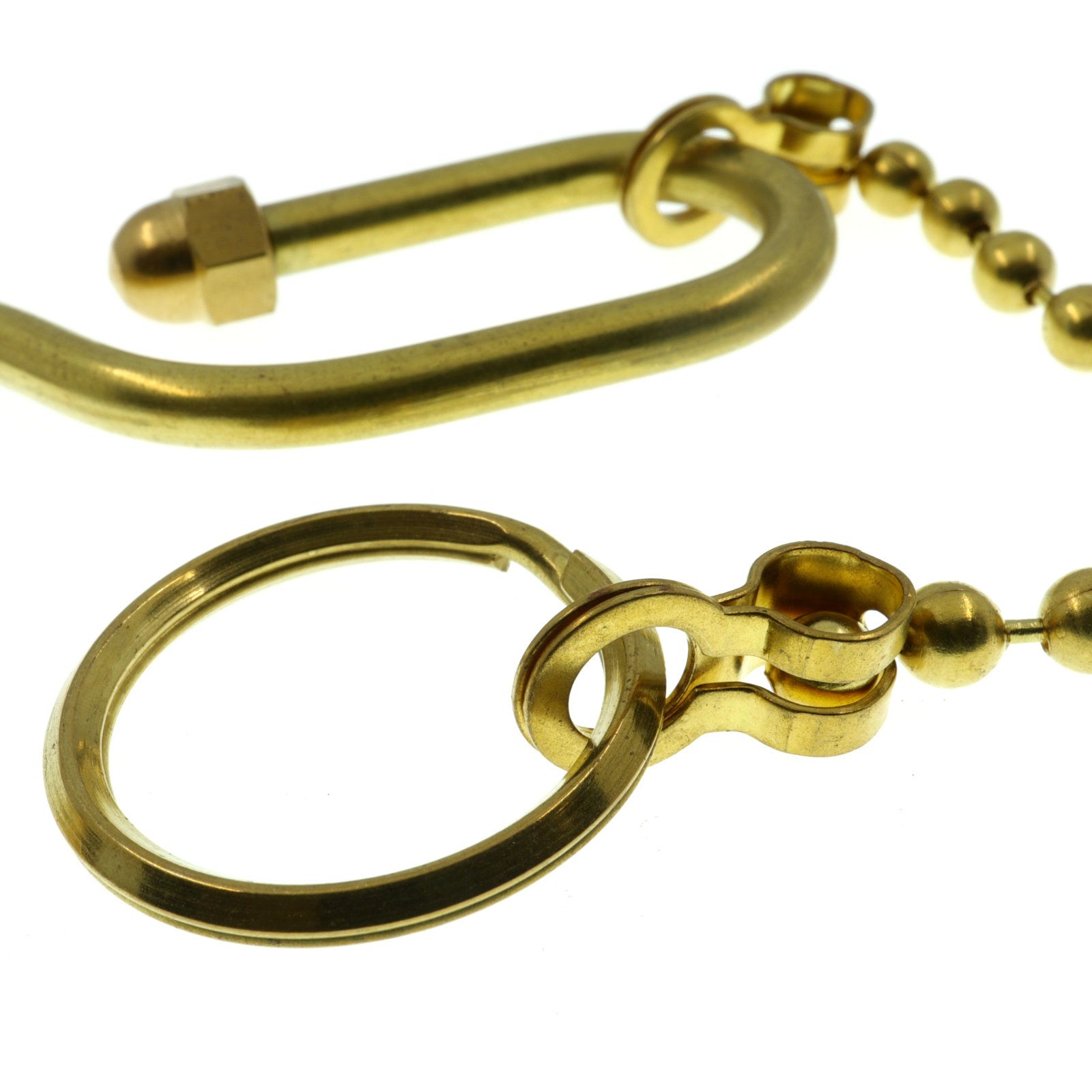 「CAPTAIN HOOK KEY RING」キーリング ナチュラルブラス