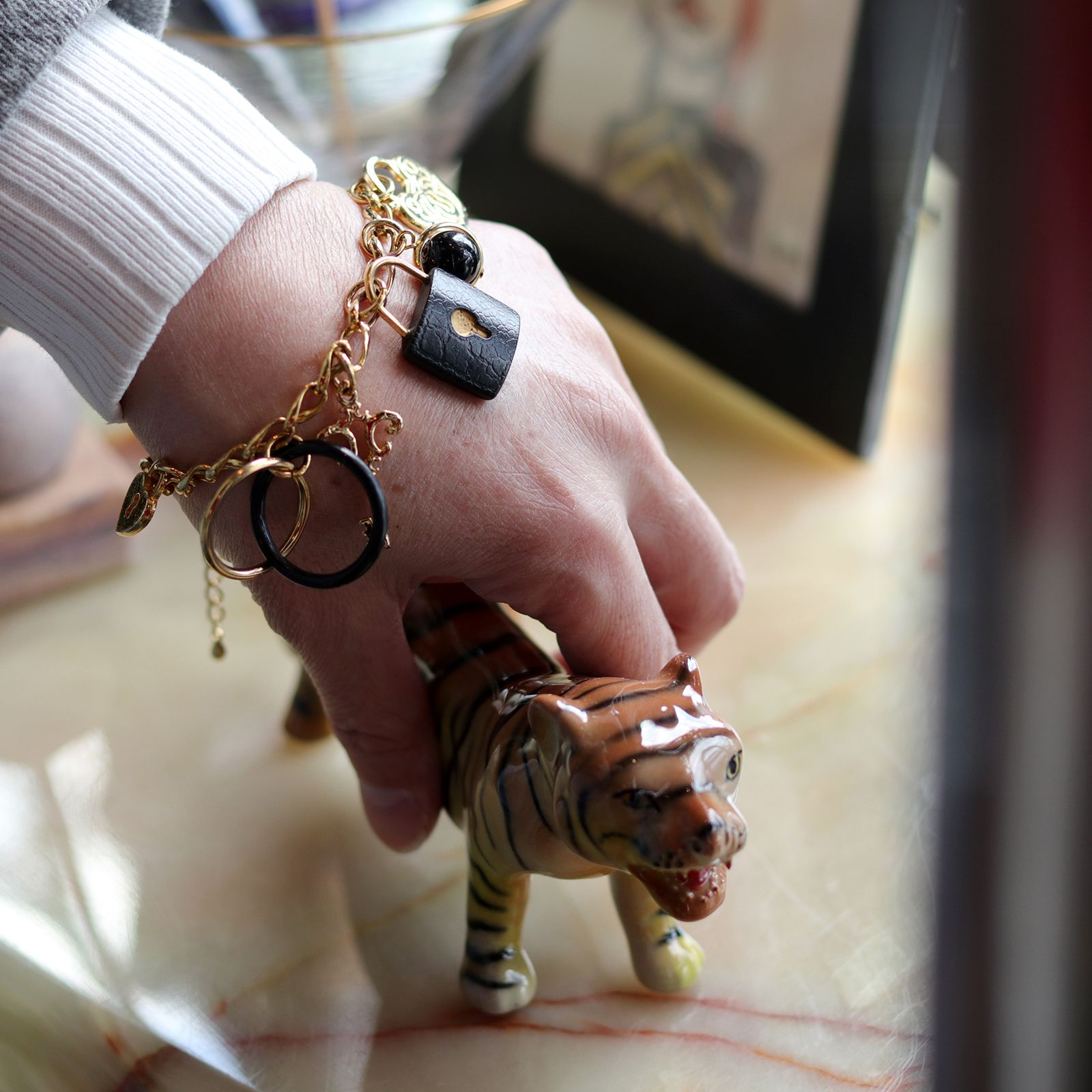 「パドロックキーチャーム」ブレスレット ヨーロッパ