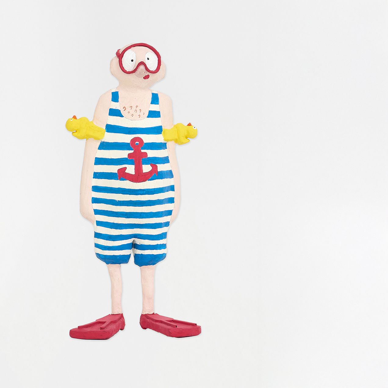 PAPIER MACHE SWIMMING GOGGLES MAN 【BATELA】