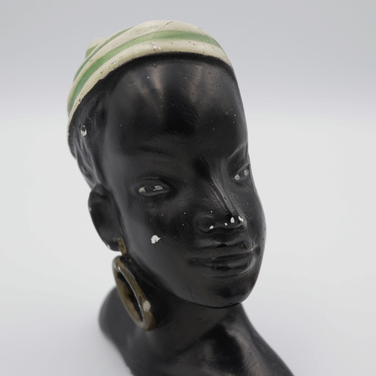 アフリカ女性のウォールデコ 石膏 1930-50s ベルギー
