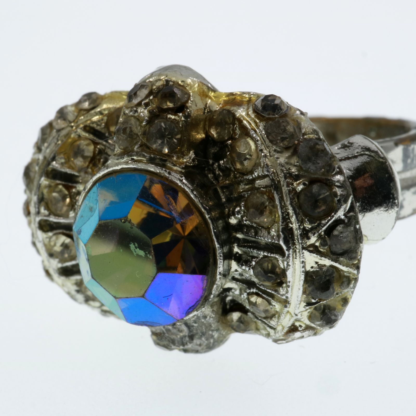 「70s ラインストーンカクテル」リング ヨーロッパ