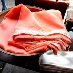 「ロングクレープ」ヴィンテージスカーフ フランス