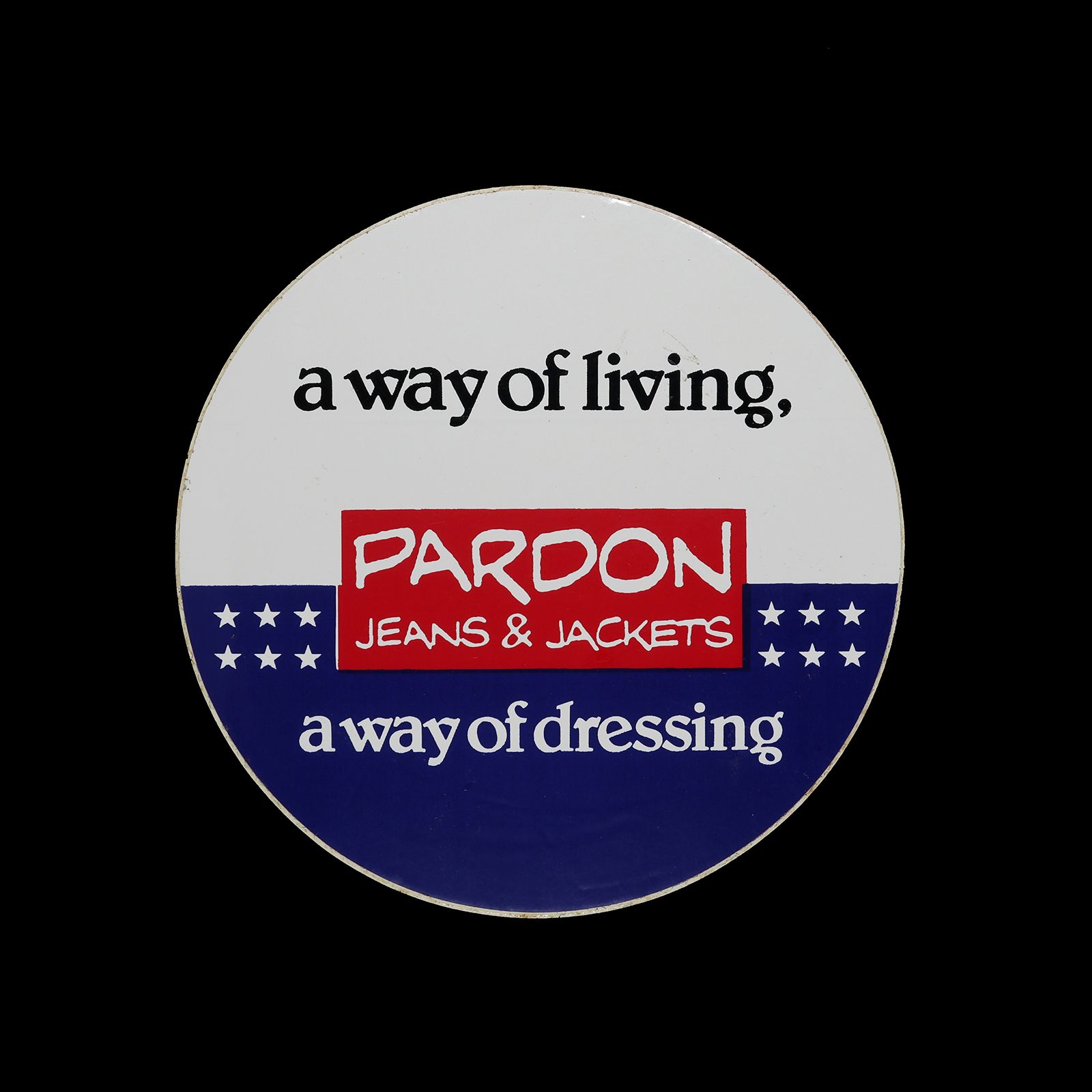 「PARDON JEANS & JACKETS」ヴィンテージステッカー ヨーロッパ