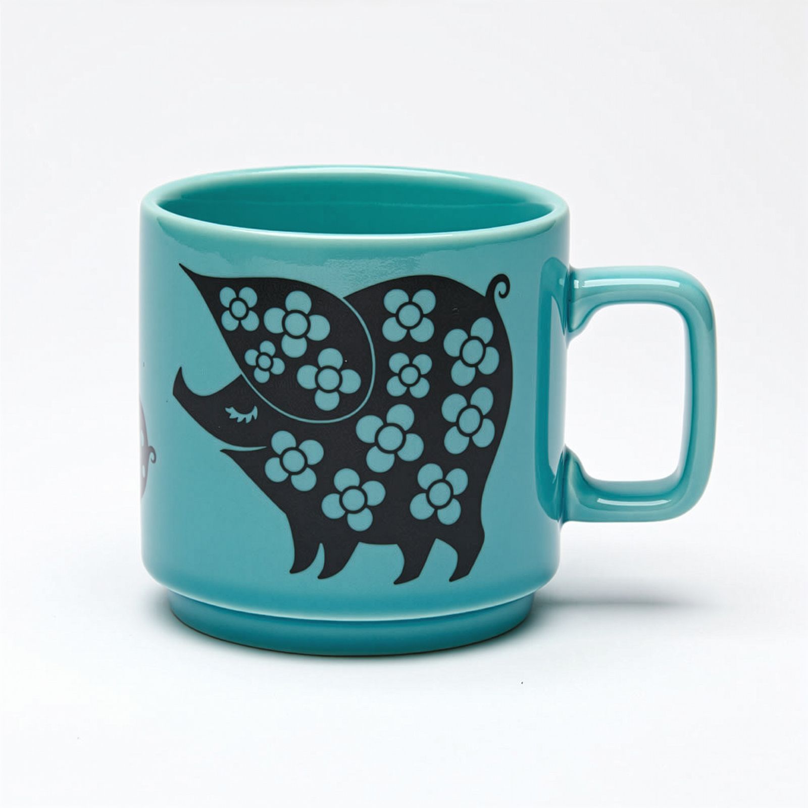 HORNSEA Mug "Piggie Family Teal" Magpie x HORNSEA