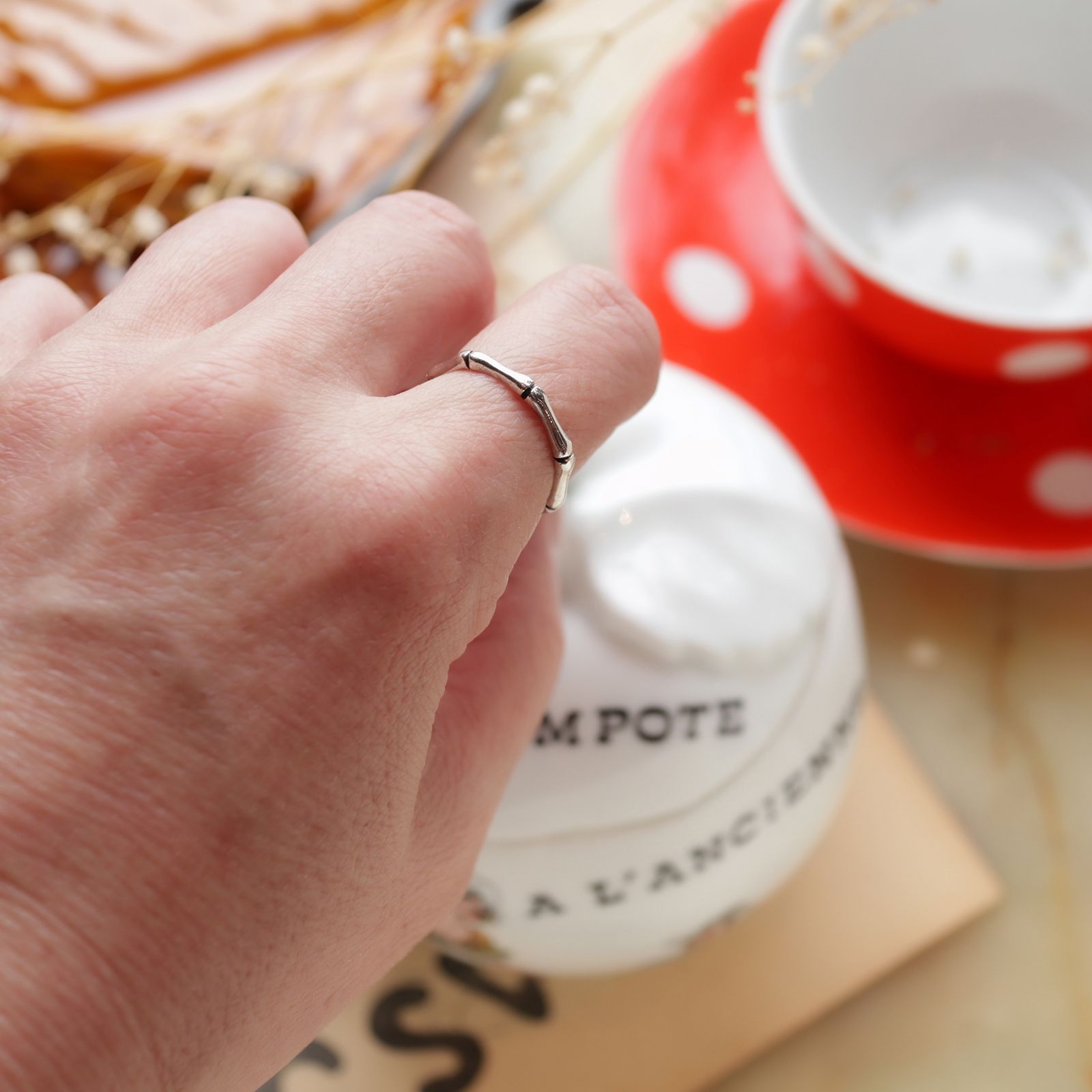 「ボーンバンド」リング silver925 ヨーロッパ