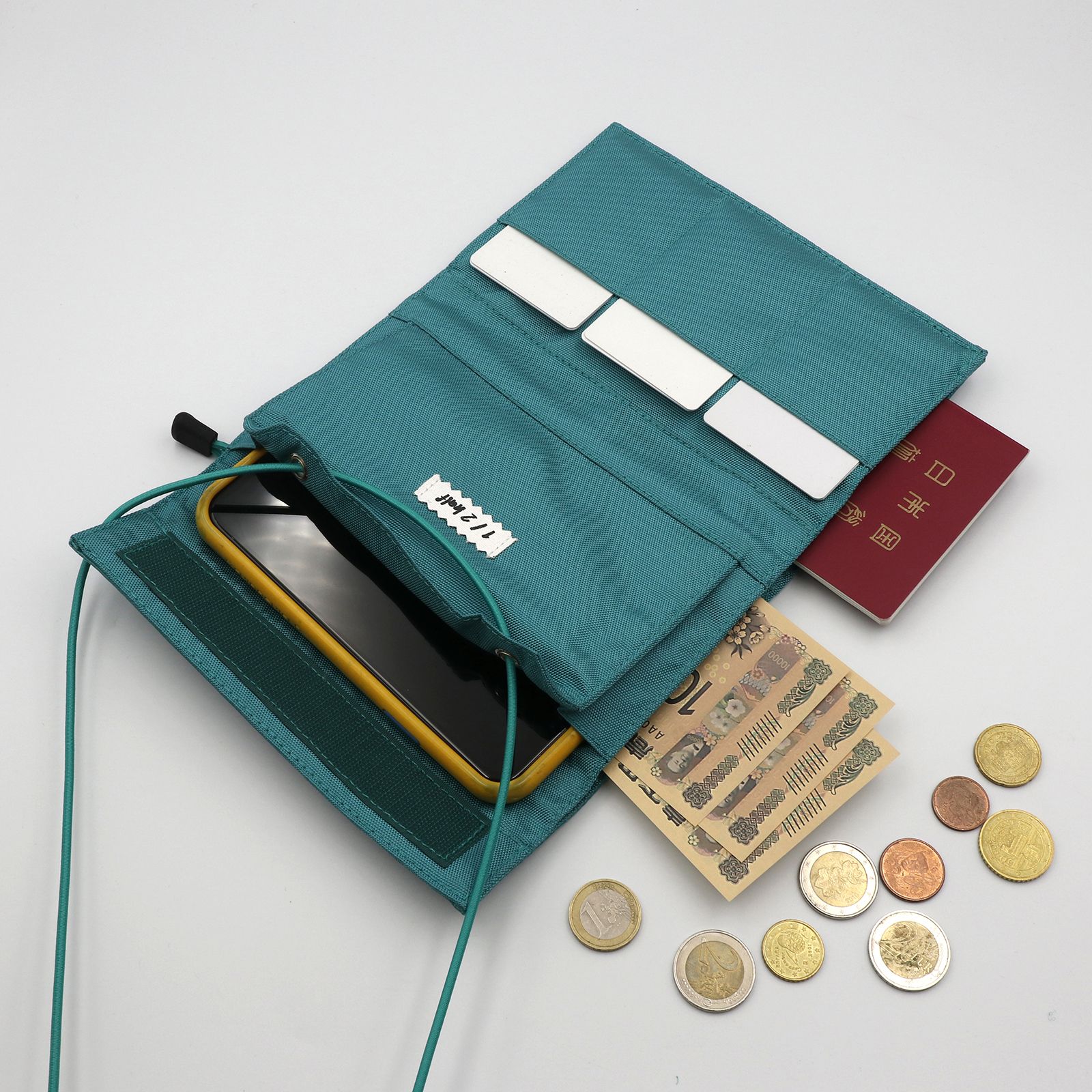 「FLY Long Wallet」ショルダーウォレットXL ブルー