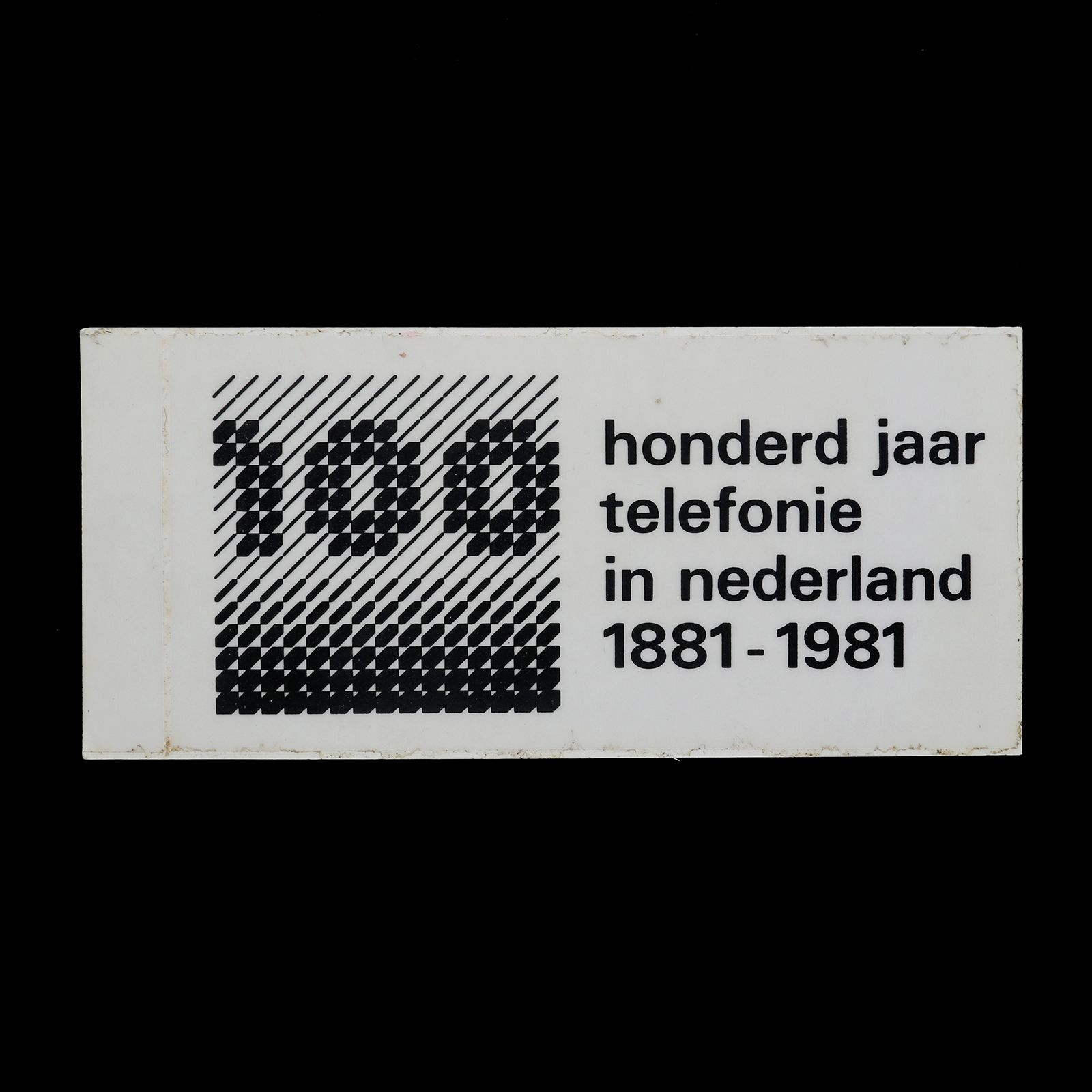 「honderd jaar telefonie in nederland」ヴィンテージステッカー ヨーロッパ