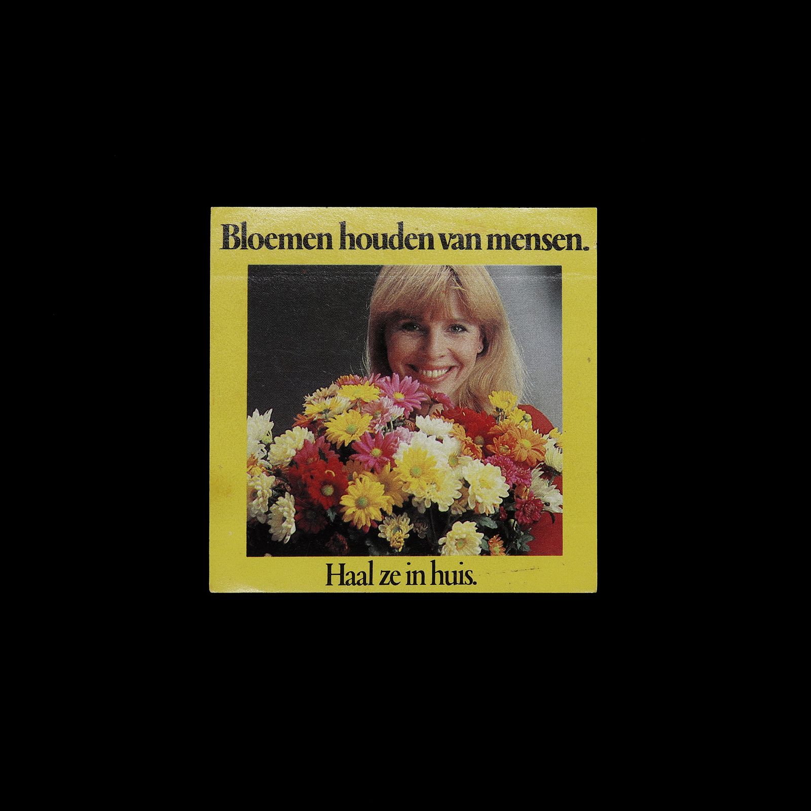 「Bloemen houden van mensen」ヴィンテージステッカー ヨーロッパ