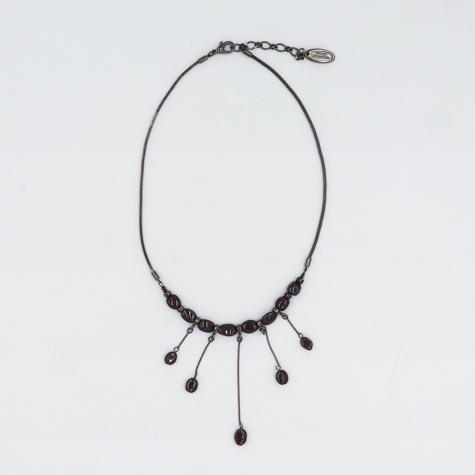 「スイングガーネット」ネックレス フランス CHRISTIAN AUJARD