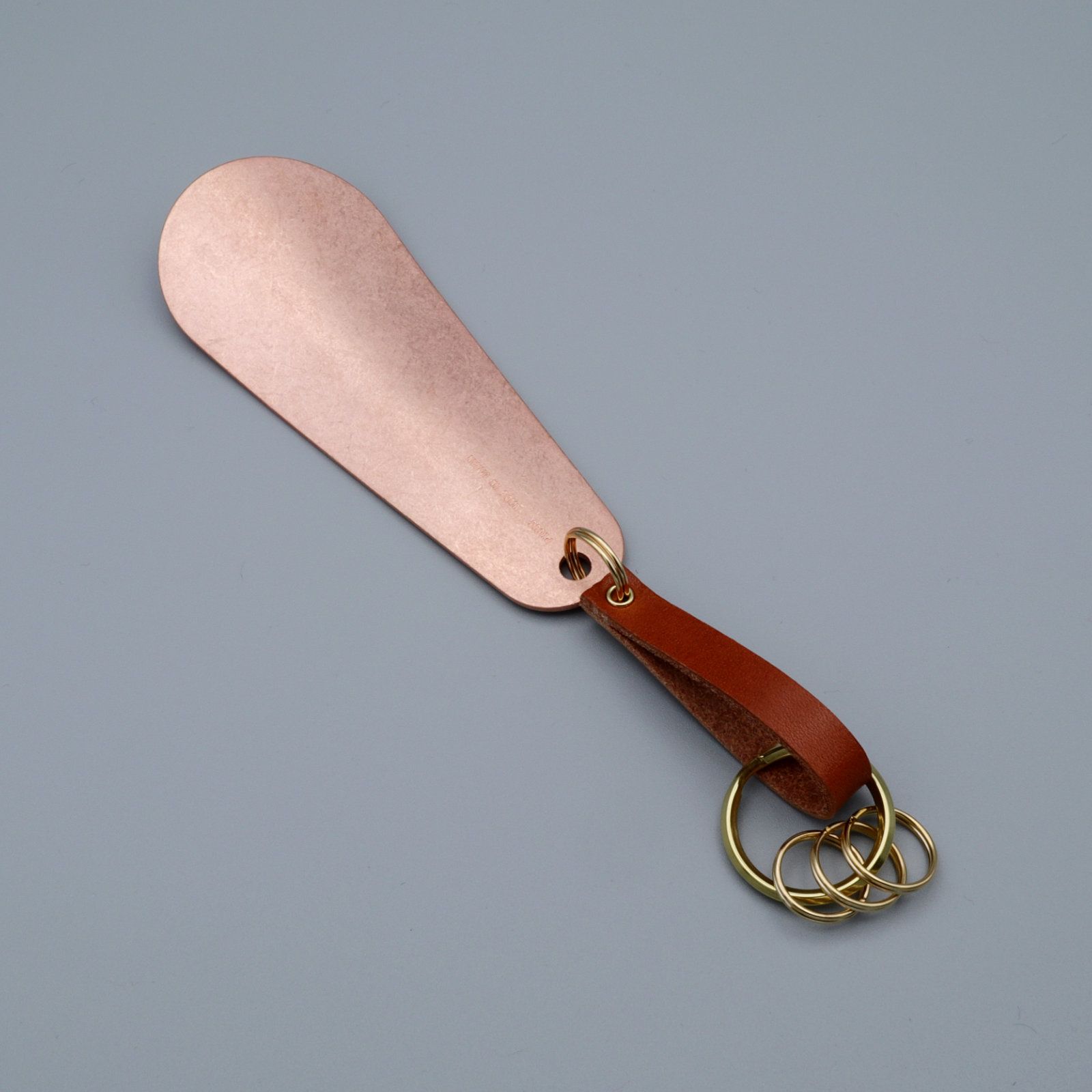 「COPPER SHOE HORN LEATHER KEY HOLDER」シューホーン・キーホルダー