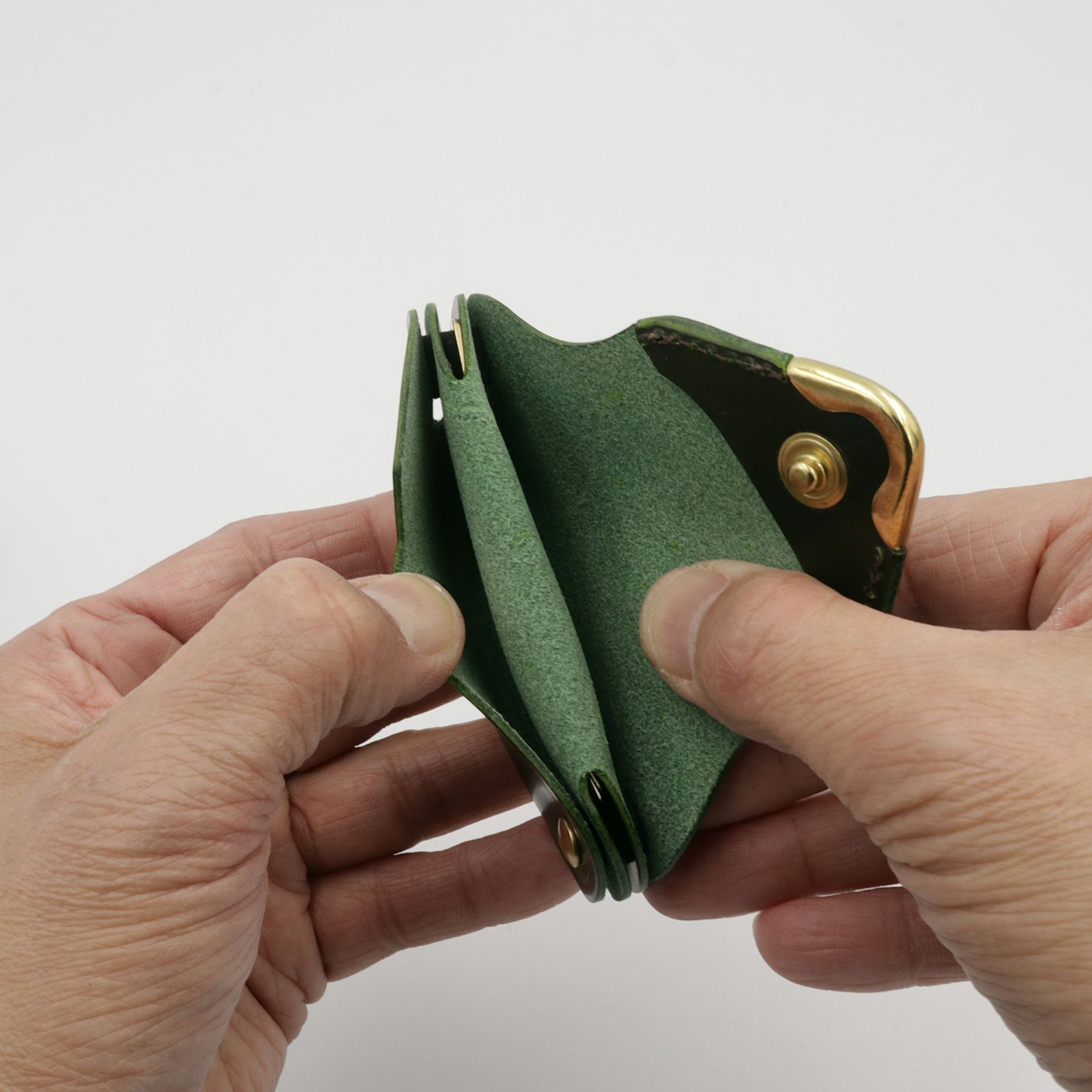 【Cramp】ミニキーケース＆シューホーン ブライドルレザー ネイビー