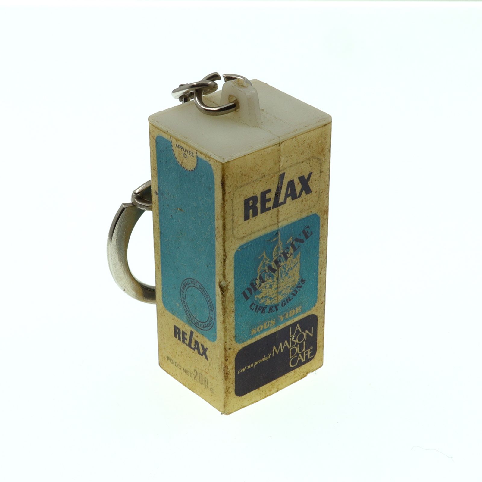cafe RELAX コーヒー豆 フレンチキーホルダー