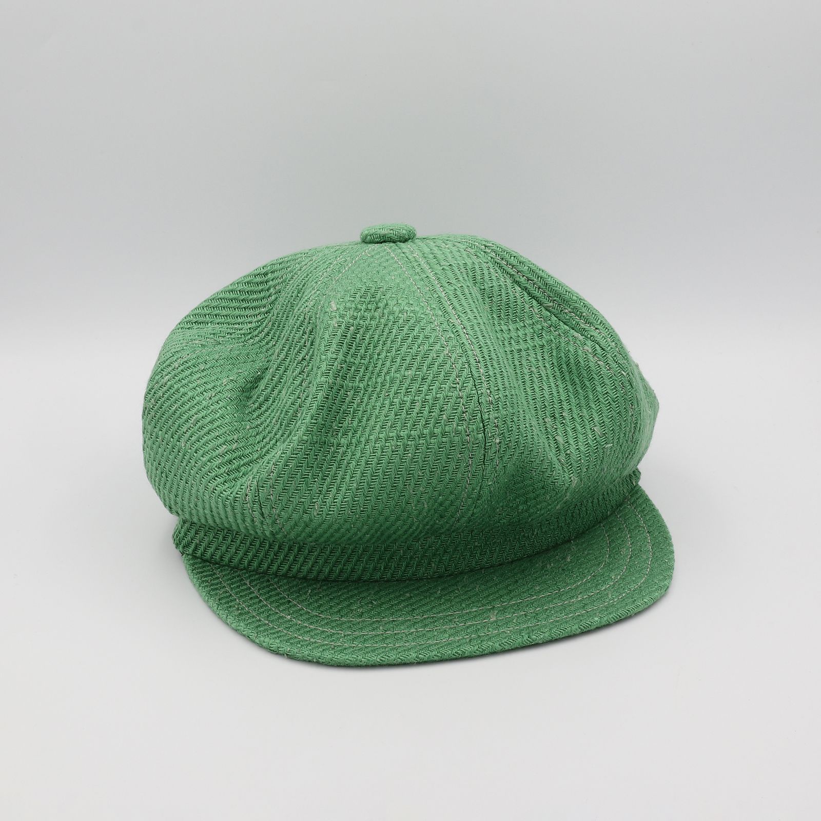 【送料無料対象外】8枚はぎのキャスケット グリーン