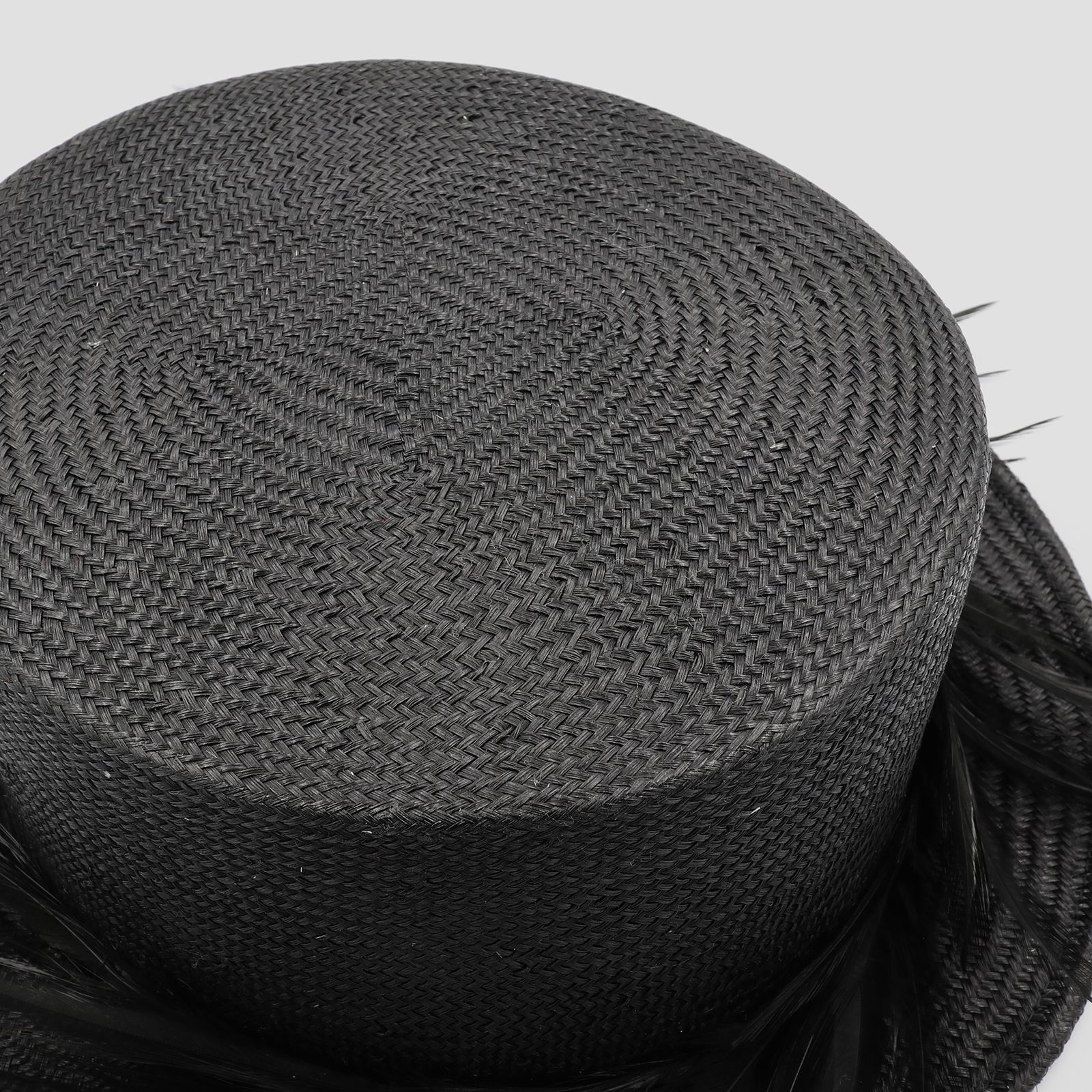 【送料無料対象外】黒い羽根のストローキャノチエ ブラック