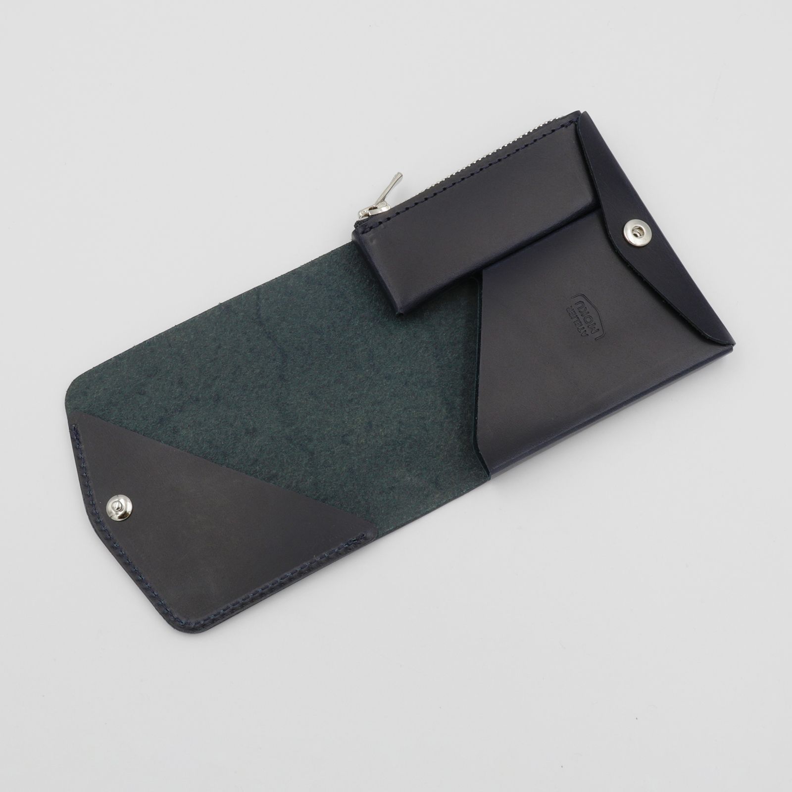 「小さく薄い財布SAKU ver.3 Buttero」darknavy