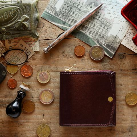 「小さく薄い財布SAKU ver.3 Plus Rugato ルガト」ワイン