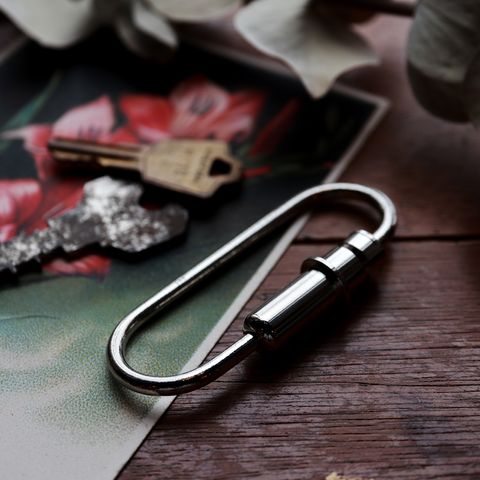 「Bullet Carabiner」キーリング ニッケル